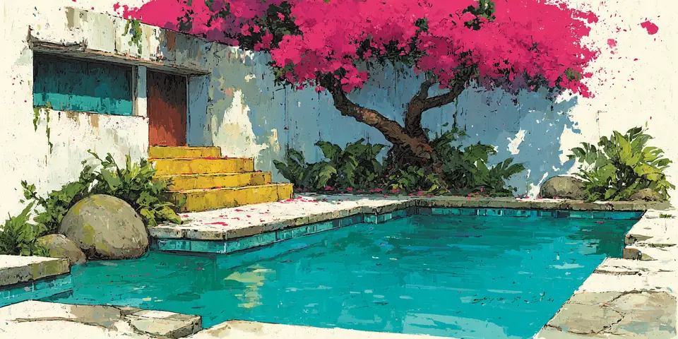 Vector illustration of a fiberglass pool — ProStar SEO case study