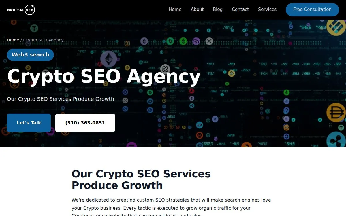 Orbital SEO: the measured page, above the fold, captured 2026-09-20