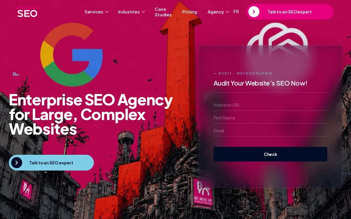 ProStar SEO: the measured page, above the fold, captured 2026-09-22