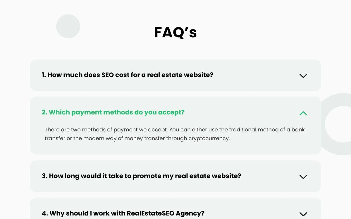 RealEstateSEO Agency: the measured page, above the fold, captured 2026-10-02